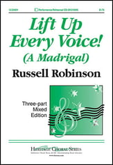 Lift up Every Voice! Three-Part Mixed choral sheet music cover